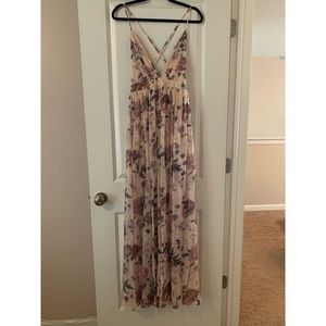 Windsor Lucy formal floral chiffon A-line dress